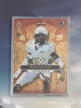 Travis Hunter 2023 Wild Card 5 Card Draw Queen Gold  3/5 #SD-TH